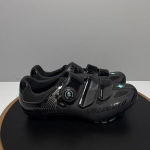 Specialized Cascade Cycling Shoes Women 40 MTB Carbon BOA Dial‎ Black Teal
